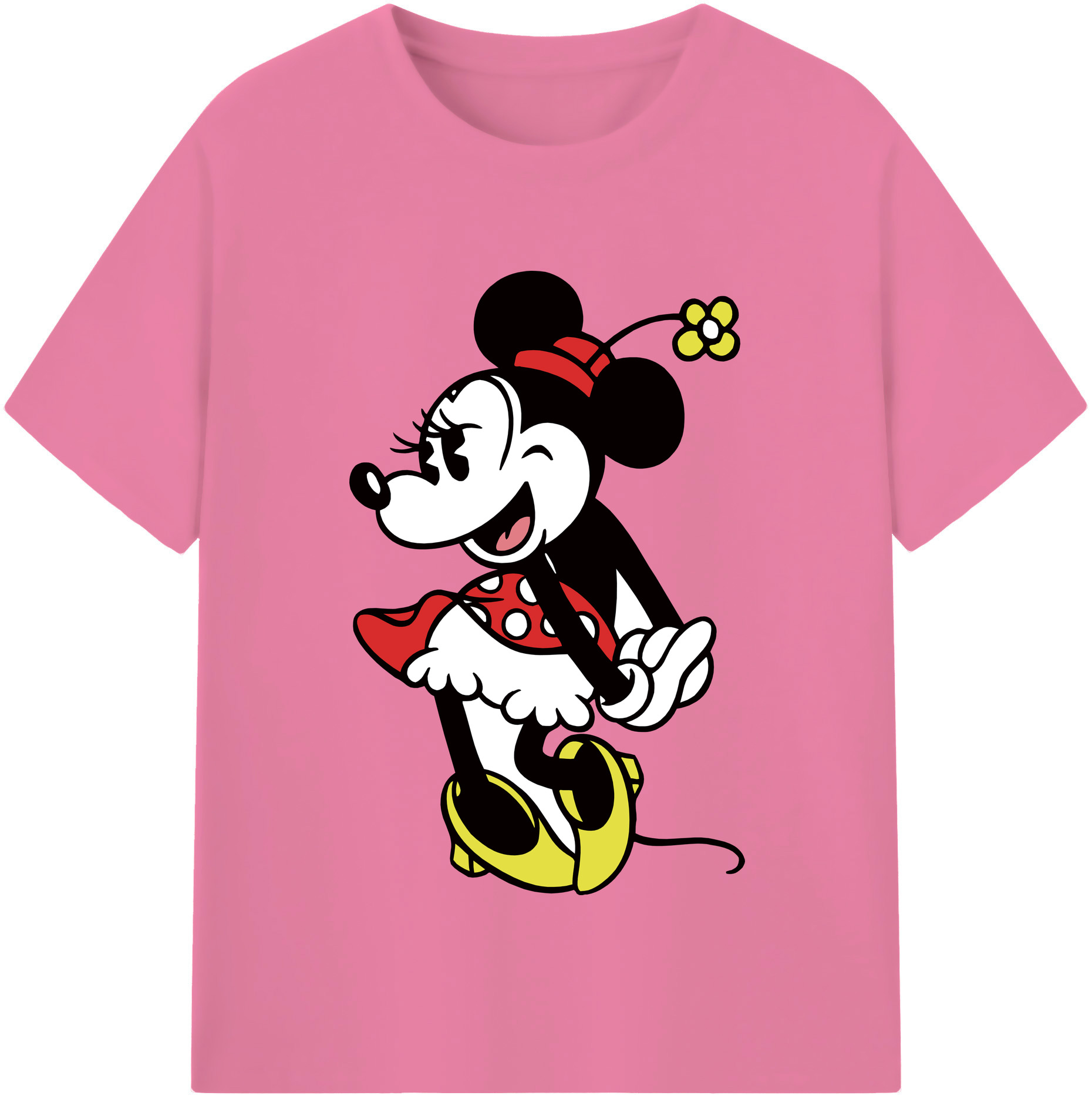 （画像用） ミッキーマウス Mickey Mouse 綿100％半袖Tシャツ（フロントプリント）